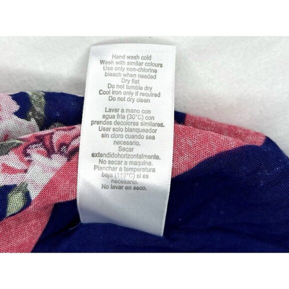 Mario Serrani Open Front Kimono Cardigan One Size Lagenlook Floral Boho Festival - Picture 7 of 10